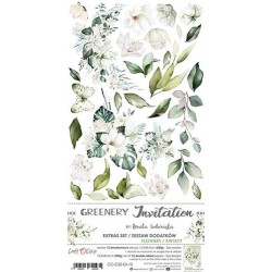 GREENERY INVITATION - FLOWERS - 6 x 12